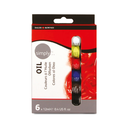 Pinturas Óleo Daler Rowney Simply 6 piezas 12 ml