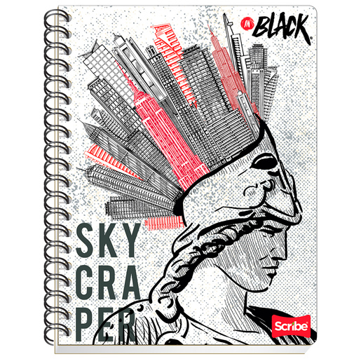 Cuaderno Profesional Scribe In Black City / Cuadro chico / 100 hojas