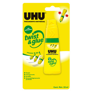PEGAMENTO UHU TWIST & GLUE  (35 ML, 1 PZA.) PEGAMENTO UHU TWIST & GLUE  (35 ML, 1 PZA.)