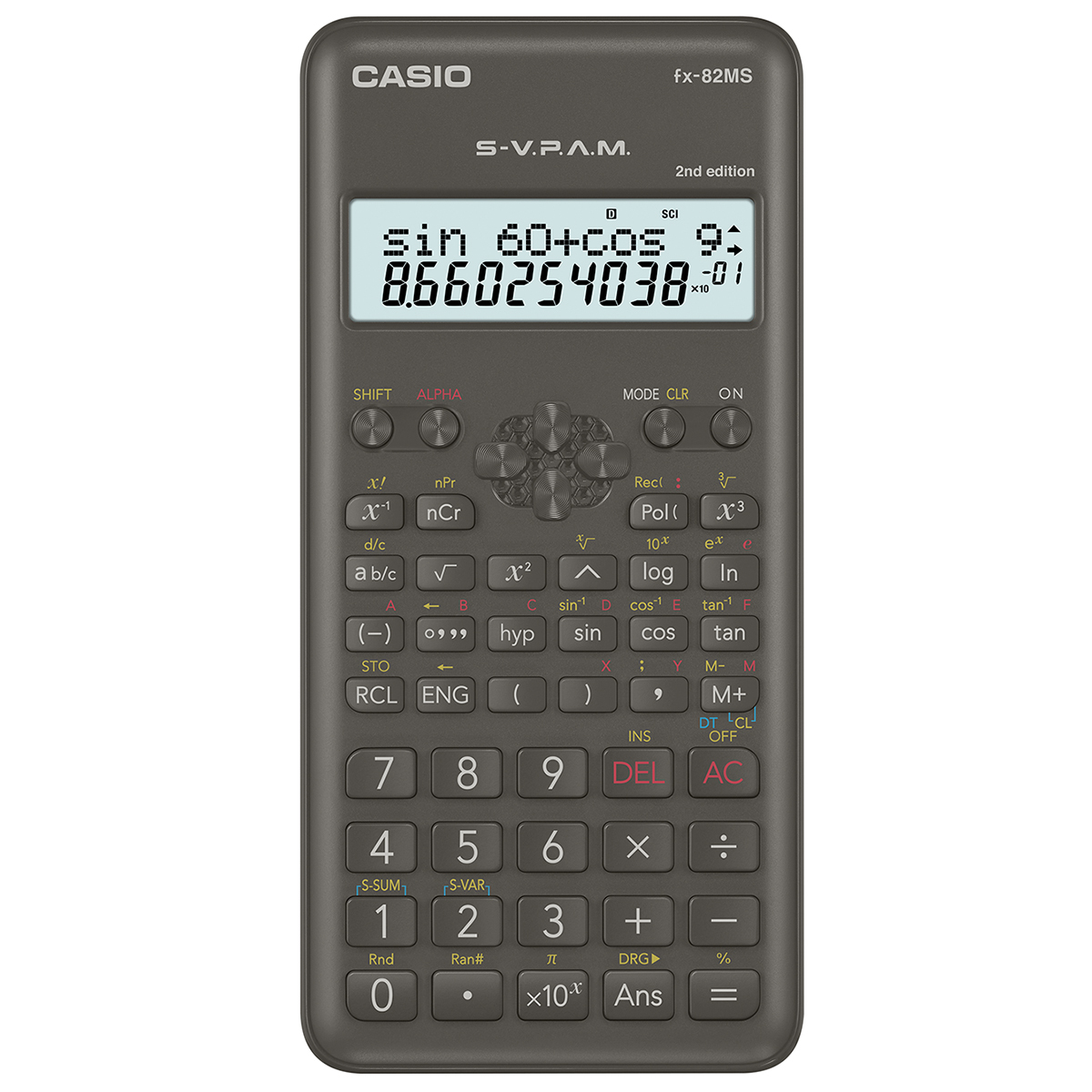 Calculadora Científica Casio S VPAM Negra