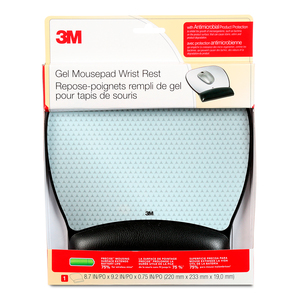 Mouse Pad con Descansamuñecas de Gel 3M Scotch 310 / Negro Mouse Pad con Descansamuñecas de Gel 3M Scotch 310 / Negro