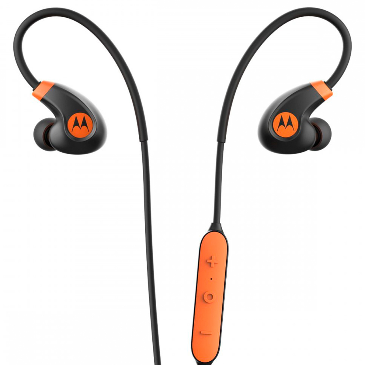 Audífonos Bluetooth Deportivos Motorola VerbeLoop 2 Plus / In ear / Inalámbricos / Negro con naranja