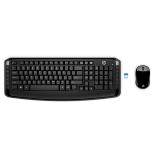 PAQUETE TECLADO Y MOUSE INALÁMBRICO HP 300 (NEGRO, USB) PAQUETE TECLADO Y MOUSE INALÁMBRICO HP 300 (NEGRO, USB)