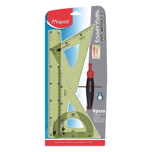 Juego de Geometría Maped Essentials 6 piezas Juego de Geometría Maped Essentials 6 piezas