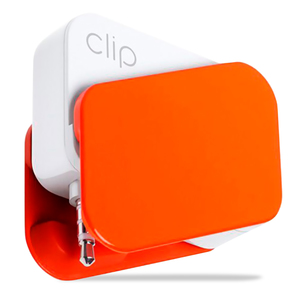 Lector de Tarjetas Bancarias Clip / Naranja con Blanco Lector de Tarjetas Bancarias Clip / Naranja con Blanco