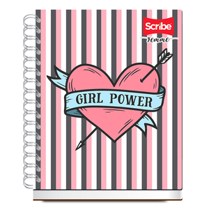 Cuaderno Forma Francesa Scribe Femme Girl Power Raya 150 hojas Cuaderno Forma Francesa Scribe Femme Girl Power Raya 150 hojas