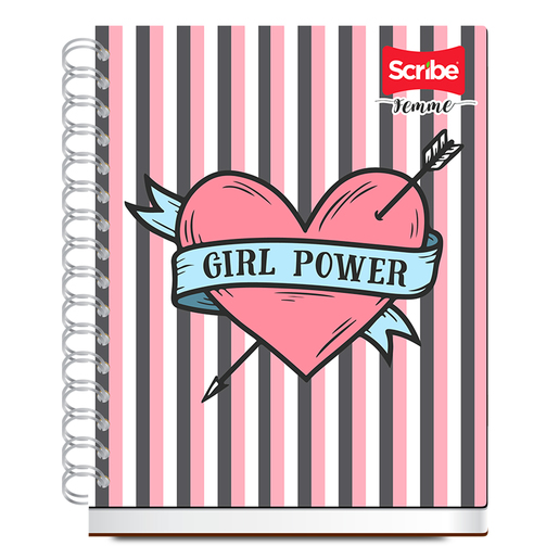 Cuaderno Forma Francesa Scribe Femme Girl Power Raya 150 hojas