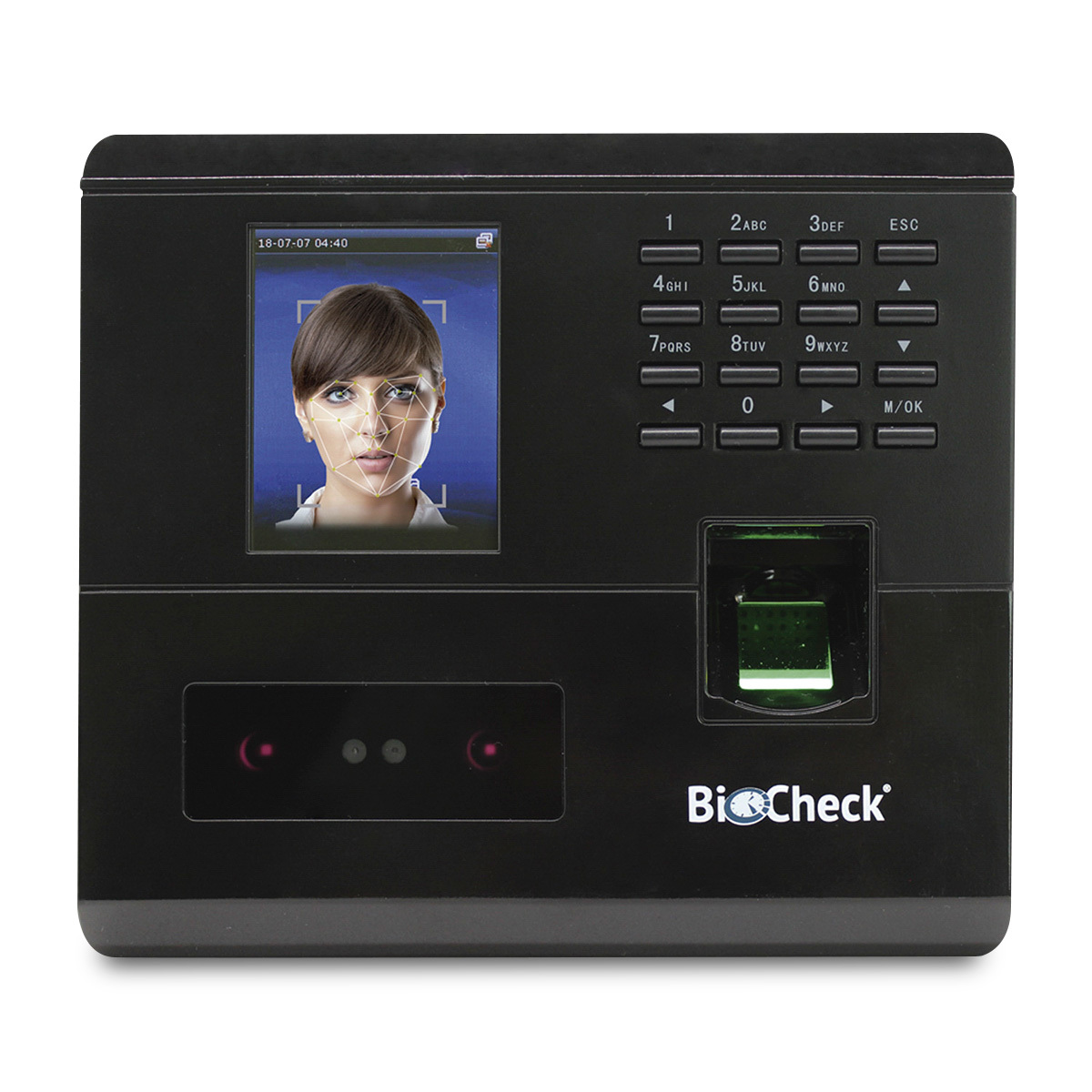 Reloj Checador Multibiométrico BioCheck 88048 / 50000 Registros