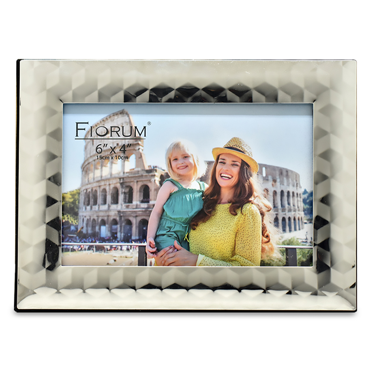 Marco para Fotos Fiorum 07-PG002-09 / Horizontal / Plástico / 15 x 10 cm / Plata
