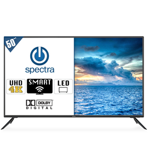 Pantalla TV Spectra SPTV50P28USM / 4K Ultra HD / 50 Pulg. / Smart TV / Led / Dolby Digital / HDMI / VGA / USB Pantalla TV Spectra SPTV50P28USM / 4K Ultra HD / 50 Pulg. / Smart TV / Led / Dolby Digital / HDMI / VGA / USB