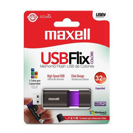 Memoria USB Flix Maxell 32gb