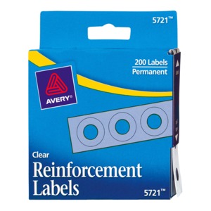 REFUERZOS PARA CARPETA AVERY (CRISTAL, 200 PZS.) REFUERZOS PARA CARPETA AVERY (CRISTAL, 200 PZS.)