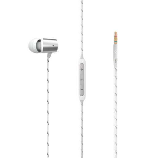 Audífonos The House of Marley Uplift 2 / In ear / Plug 3.5 mm / Cable trenzado / Blanco con plata