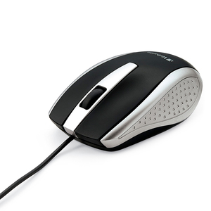 Mouse Alámbrico Verbatim 99742 / USB / Negro con gris / PC / Laptop / Mac