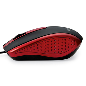 Mouse Alámbrico Verbatim 99742 / USB / Rojo con negro / PC / Laptop / Mac