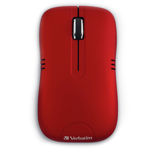 Mouse Inalámbrico Verbatim 99767 / Nano receptor USB / Rojo / PC / Laptop / Mac