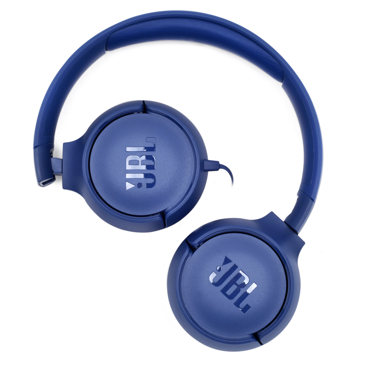 Audífonos de Diadema JBL Tune 500 Pure Bass Sound On ear Plug 3.5 mm Cable  plano Azul