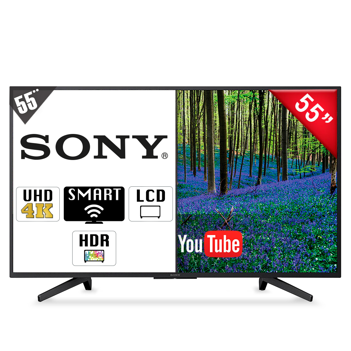 Sony 55 Pulgadas Ultra HD - Alto Rango Dinámico 4K (HDR) - Smart LED TV -  FULL Android - Características, Opiniones