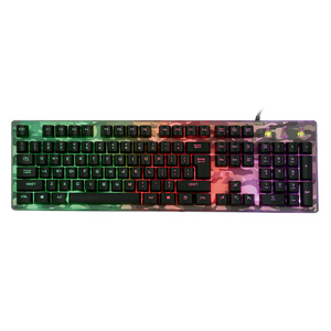 Teclado Gamer Alámbrico Spectra Camouflage / USB / RGB / Windows / Mac OS / Estándar / Verde camuflaje Teclado Gamer Alámbrico Spectra Camouflage / USB / RGB / Windows / Mac OS / Estándar / Verde camuflaje