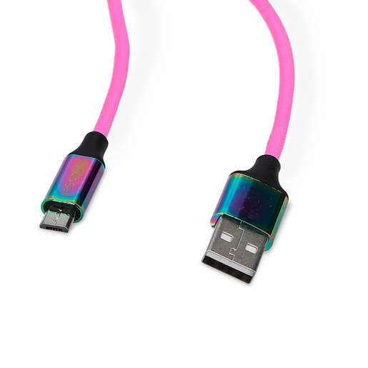 CABLE USB A MICRO USB SPECTRA ARCOÍRIS T197 (COLORES)