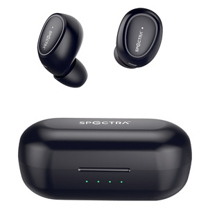 Audífonos Bluetooth Inalámbricos Spectra T6C / In ear / True Wireless / Negro Audífonos Bluetooth Inalámbricos Spectra T6C / In ear / True Wireless / Negro