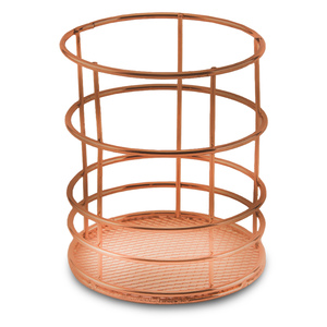 PORTA LAPICES REDONDO DE MESH COLOR BRONCE PORTA LAPICES REDONDO DE MESH COLOR BRONCE