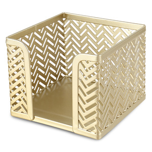 PORTA NOTAS ADHESIVAS DE MESH DISENO FLECHA DORADO PORTA NOTAS ADHESIVAS DE MESH DISENO FLECHA DORADO