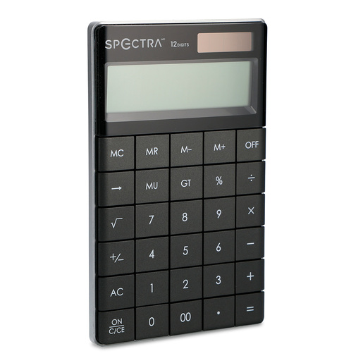 Calculadora de Escritorio Spectra E1589B / 12 dígitos / Negro