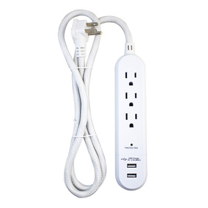 Supresor de Picos Spectra / 3 contactos / 2 USB / Blanco Supresor de Picos Spectra / 3 contactos / 2 USB / Blanco