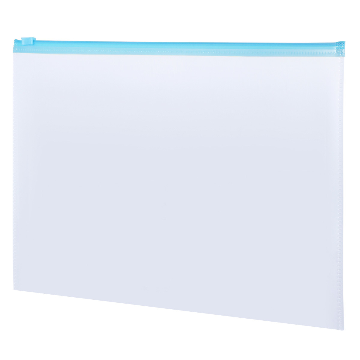 Sobre de Plástico con Cierre Carta Office Depot / Transparente con Azul