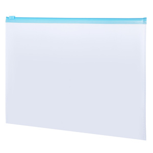 Sobre de Plástico con Cierre Carta Office Depot / Transparente con Azul Sobre de Plástico con Cierre Carta Office Depot / Transparente con Azul