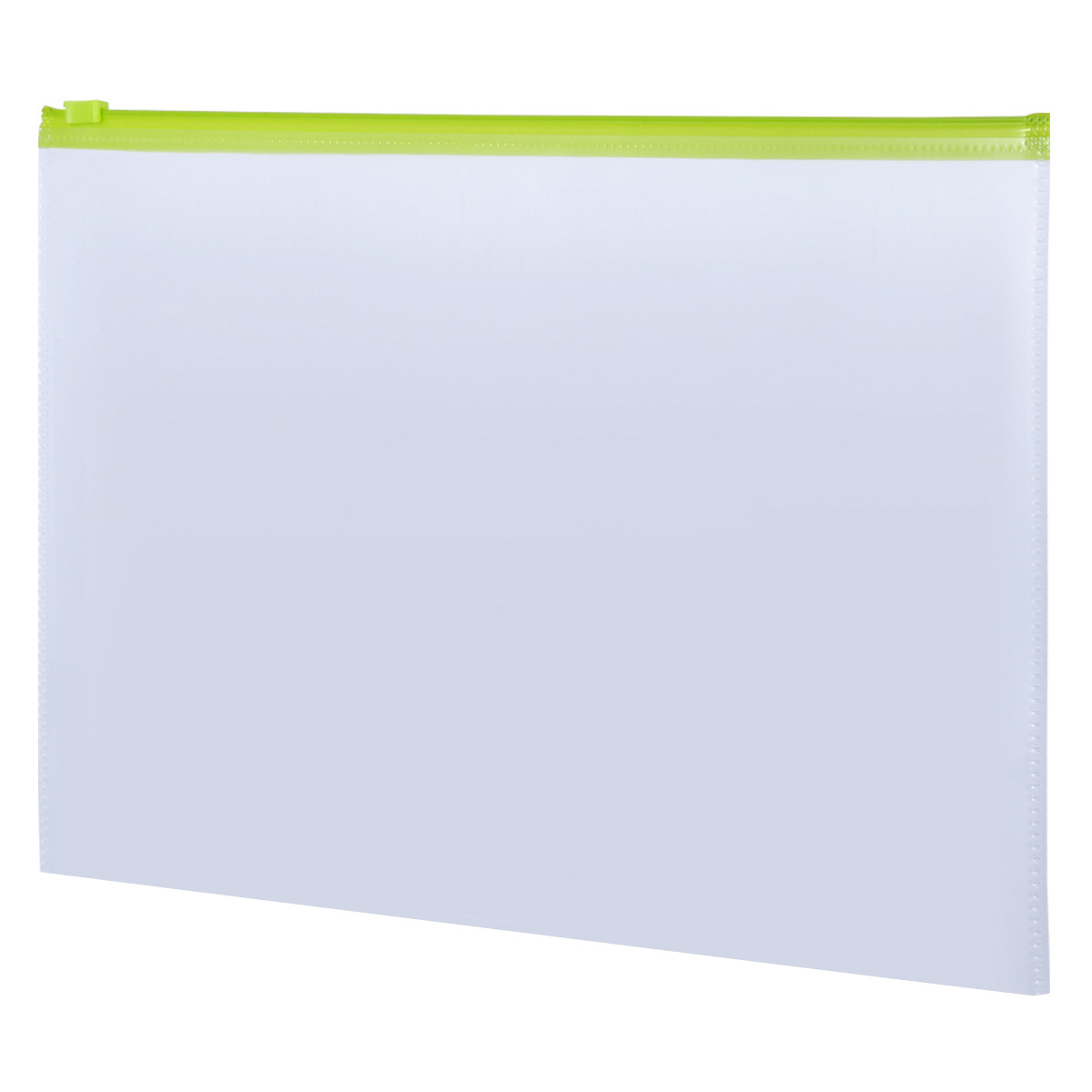 Sobre de Plástico con Cierre Carta Office Depot / Transparente con Verde