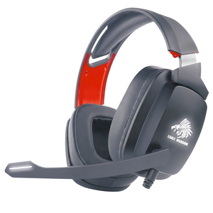 Audífonos Gamer Eagle Warrior Diamond / Led / USB / 3.5 mm / Laptop / PC / PS4 / Xbox One / Negro con rojo Audífonos Gamer Eagle Warrior Diamond / Led / USB / 3.5 mm / Laptop / PC / PS4 / Xbox One / Negro con rojo