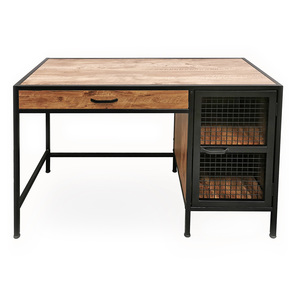 Escritorio para Oficina Office Depot Drawers / Café con negro / MDF / Metal Escritorio para Oficina Office Depot Drawers / Café con negro / MDF / Metal