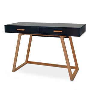 Escritorio Ejecutivo Office Depot Bamboo / Café con negro / Madera Escritorio Ejecutivo Office Depot Bamboo / Café con negro / Madera