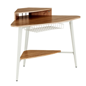 Escritorio Esquinero Office Depot Corner / Café con blanco / MDF Escritorio Esquinero Office Depot Corner / Café con blanco / MDF