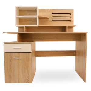 Escritorio Ejecutivo Office Depot CT-3614 / Blanco con natural / MDF / Melamina Escritorio Ejecutivo Office Depot CT-3614 / Blanco con natural / MDF / Melamina