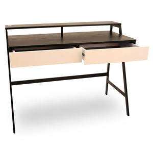 Escritorio Office Depot Bright / Negro con blanco / MDF Escritorio Office Depot Bright / Negro con blanco / MDF