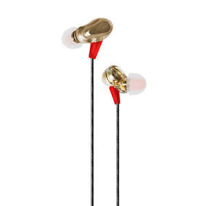 Audífonos Alámbricos Maxell Dual Driver M2 Rojo con Oro Audífonos Alámbricos Maxell Dual Driver M2 Rojo con Oro