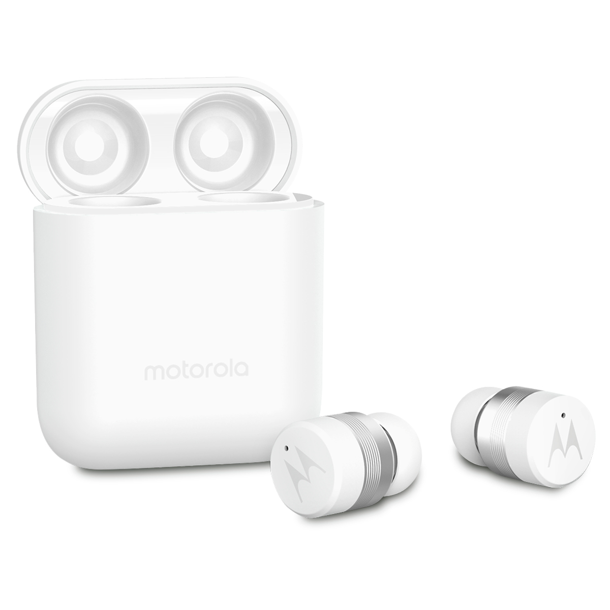 Audífonos Bluetooth Inalámbricos Motorola Vervebuds 110 Blanco