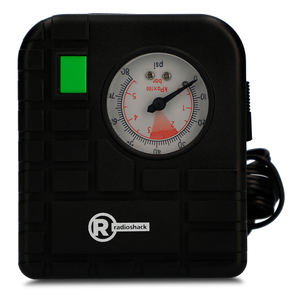 Mini Bomba de Aire para Neumáticos RadioShack 6301801 / Negro Mini Bomba de Aire para Neumáticos RadioShack 6301801 / Negro