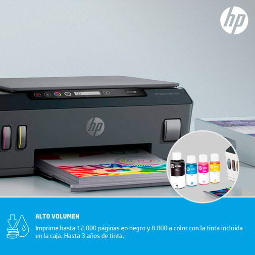 Impresora Multifuncional Hp Smart Tank 500 / Tinta continua / Color / USB
