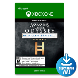 Assassins Creed Odyssey Helix Credits Base Pack / Xbox One / 500 monedas virtuales descargables Assassins Creed Odyssey Helix Credits Base Pack / Xbox One / 500 monedas virtuales descargables