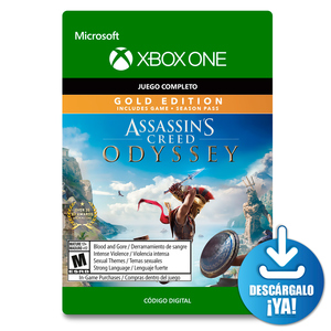Assassins Creed Odyssey Gold Edition / Xbox One / Juego completo descargable Assassins Creed Odyssey Gold Edition / Xbox One / Juego completo descargable