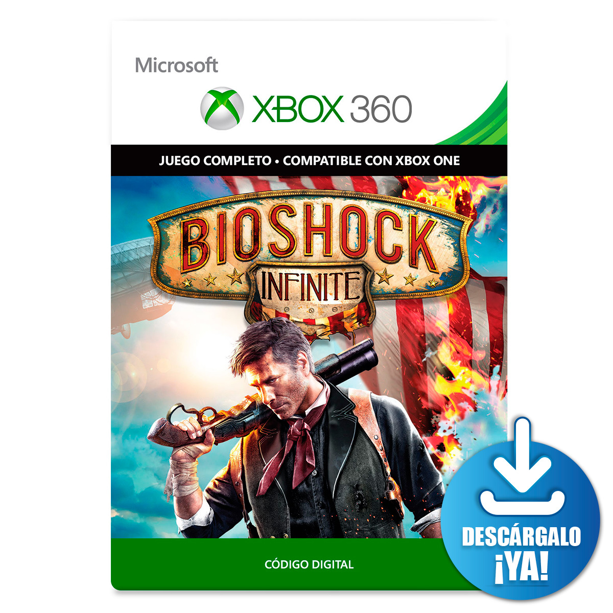 Bioshock Infinite Xbox 360 Xbox One Juego Completo Descargable Office Depot Mexico