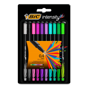 Rotuladores Bic Intensity Fashion Punto Fino 0.4 mm Colores 10 piezas Rotuladores Bic Intensity Fashion Punto Fino 0.4 mm Colores 10 piezas