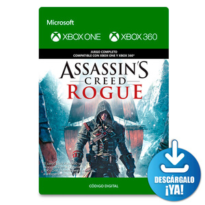Assassins Creed Rogue / Xbox One / Xbox 360 / Juego completo / Código digital / Descargable