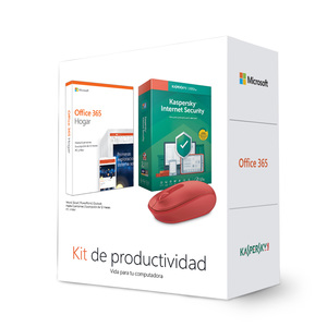 Kit de Productividad Antivirus Kaspersky Internet Security Office 365 y Mouse / 5 usuarios