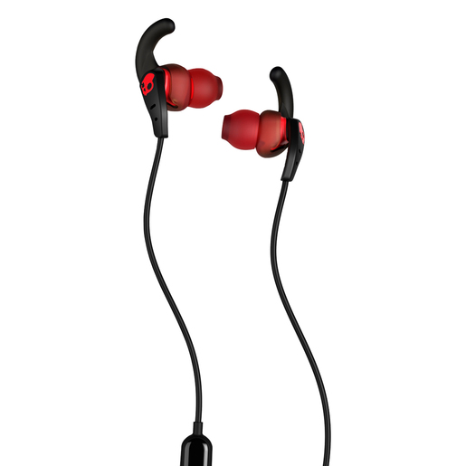 Audífonos Skullcandy Set Sport / In ear / Plug 3.5 mm / Negro con rojo