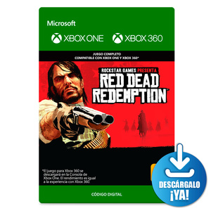Red Dead Redemption / Xbox One / Xbox 360 / Juego completo / Código digital / Descargable